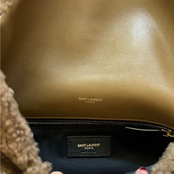 ✨SOLD✨SAINT LAURENT Shearling Loulou, Brown - Medium - Picture 11 of 15